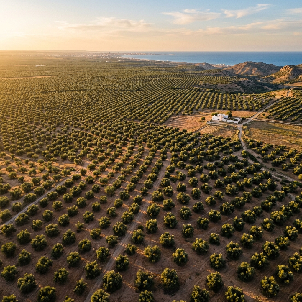Ancient olive groves in Sfax, Tunisia - millennia of olive oil heritage